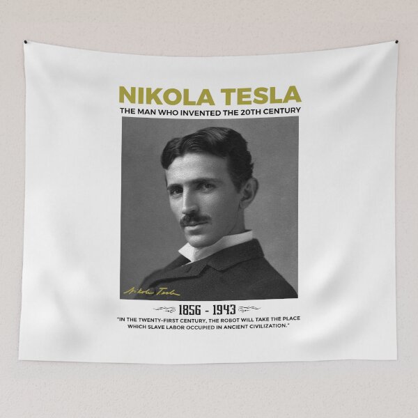 Item preview, nikola tesla, quote by nikola tesla designed and sold by ALIENATIVED.