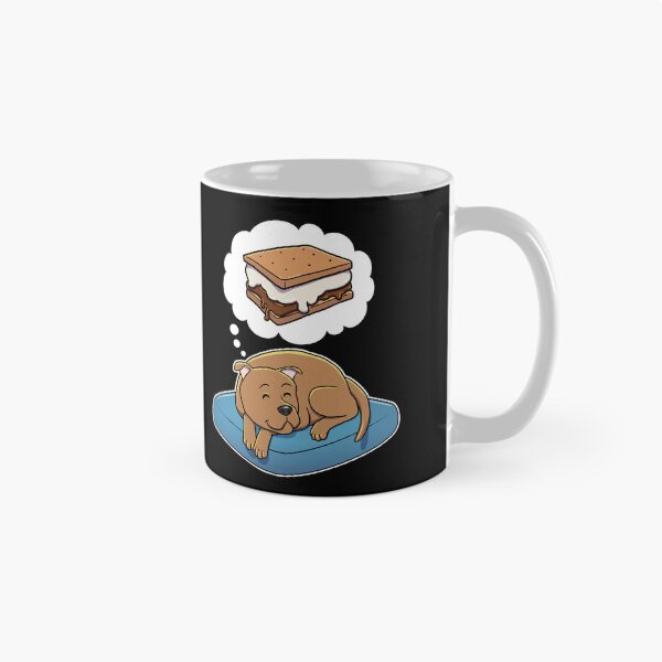 Artikelvorschau, Staffordshire Bull Terrier dreaming about Smores entworfen und verkauft von DoggieDelights.