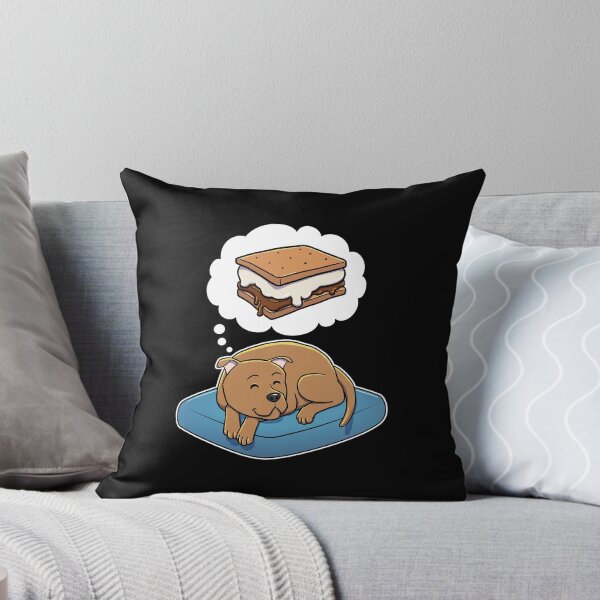 Item preview, Staffordshire Bull Terrier dreaming about Smores designed and sold by DoggieDelights.