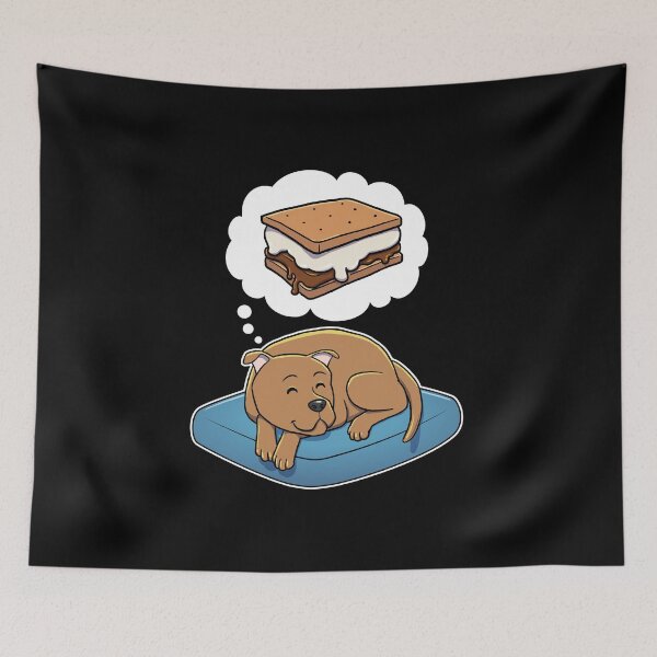 Artikelvorschau, Staffordshire Bull Terrier dreaming about Smores entworfen und verkauft von DoggieDelights.
