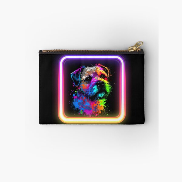 Item preview, Border Terrier Neon Splatter Insta Dog designed and sold by The-Vault.