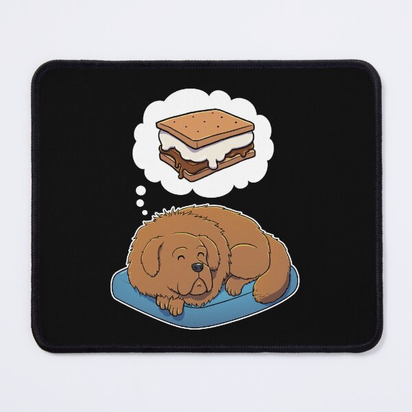 Item preview, Tibetan Mastiff dreaming about Smores designed and sold by DoggieDelights.