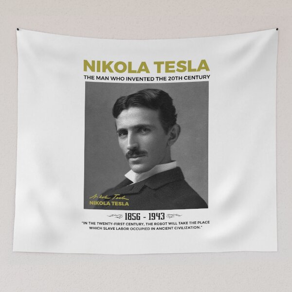 Item preview, nikola tesla, quote by nikola tesla designed and sold by ALIENATIVED.