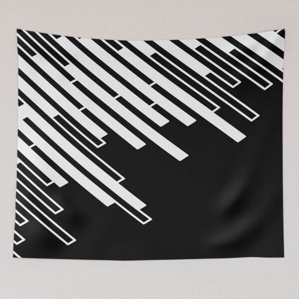 Item preview, Abstract geometric pattern - black and white. designed and sold by K.S ART.
