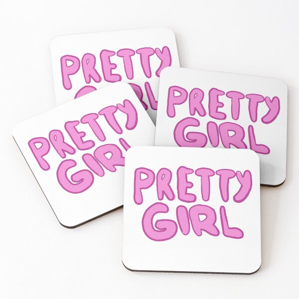 Item preview, pink inscription pretty girl designed and sold by alinaluna.