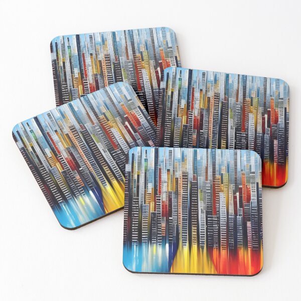 Item preview, Abstract City Painting 8 designed and sold by Art by Lilia.