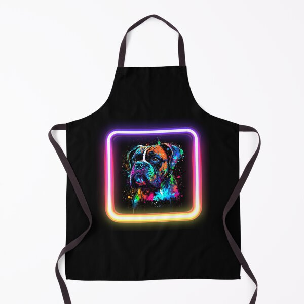 Item preview, perro boxer neón salpicadura insta perro designed and sold by The-Vault.