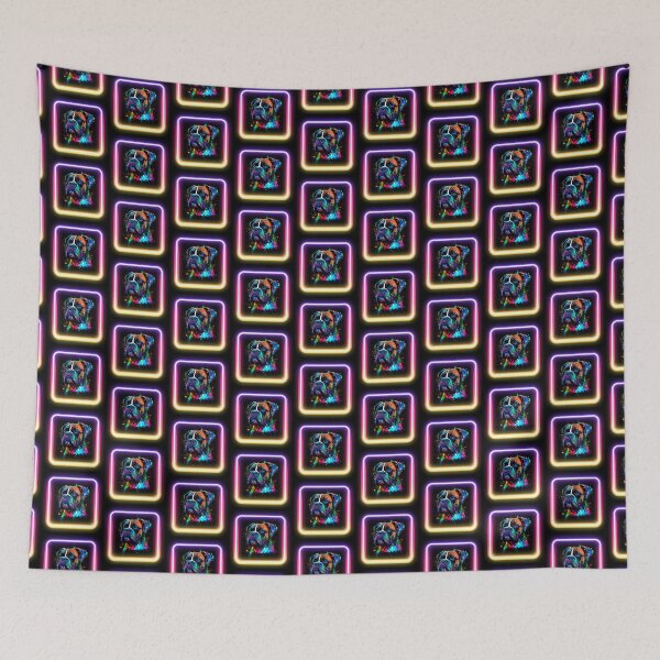 Item preview, perro boxer neón salpicadura insta perro designed and sold by The-Vault.