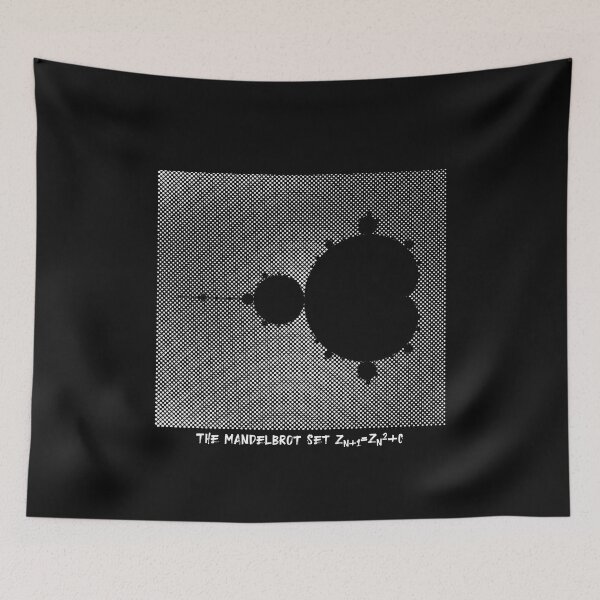 Item preview, Fractal apple man with formula on dot grid designed and sold by catsandmore.