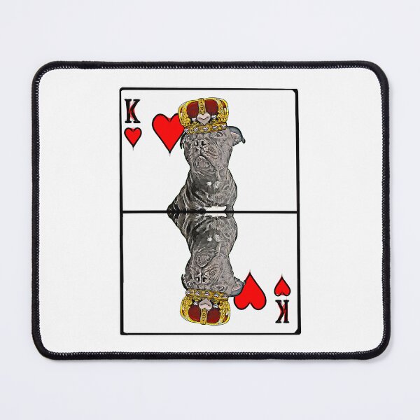 Item preview, Staffordshire Bull Terrier King of Hearts designed and sold by AikasHeaven.