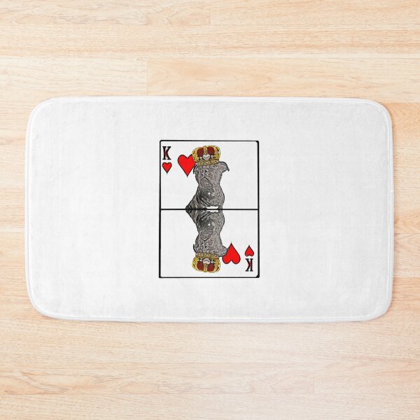 Item preview, Staffordshire Bull Terrier King of Hearts designed and sold by AikasHeaven.