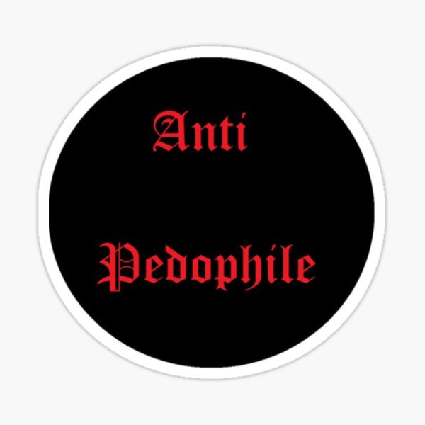Anti pedophile Sticker