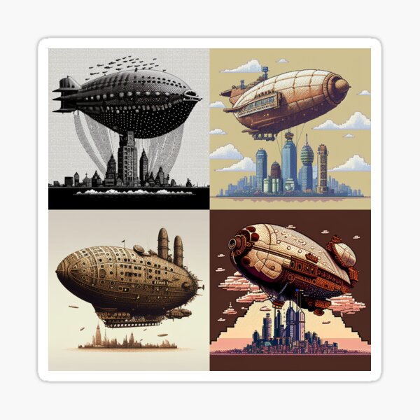 Item preview, Steampunk Airships designed and sold by GlamGarb.
