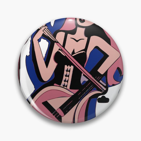 Item preview,  "Pink Tressed Siren and her Strings" designed and sold by FunnyShopGirl.