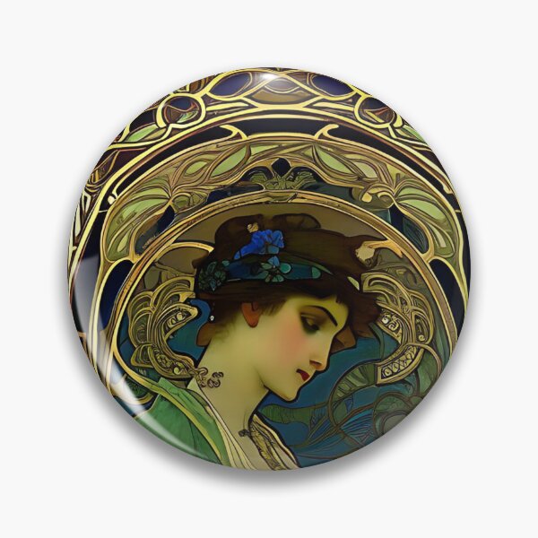 Item preview, Lady old style art illustration designed and sold by RedeBubblee.