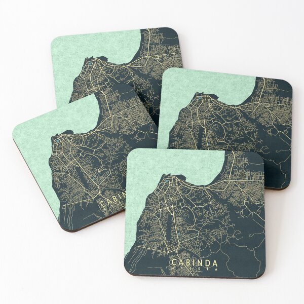 Item preview, Cabinda City Map of Angola - Summer designed and sold by deMAP.