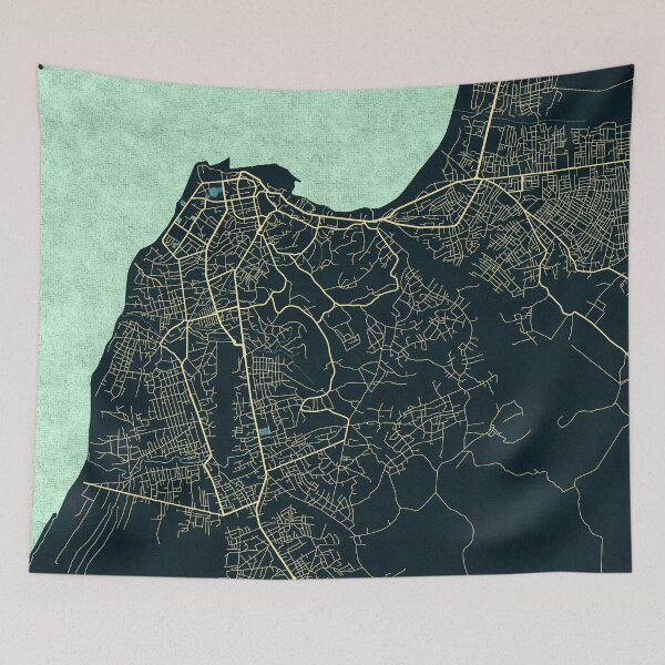 Item preview, Cabinda City Map of Angola - Summer designed and sold by deMAP.