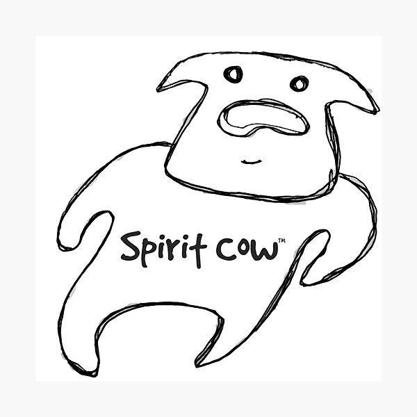 Spirit Cow Photographic Print
