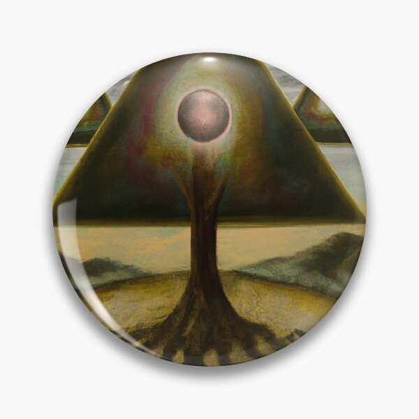 Item preview, Surrealist painting like digital art with pyramids tree roots and the seed of the monad with within designed and sold by Ataraxia  Apparel.
