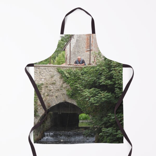 Item preview, Man fishing off a birdge designed and sold by DrAgonPhotos.