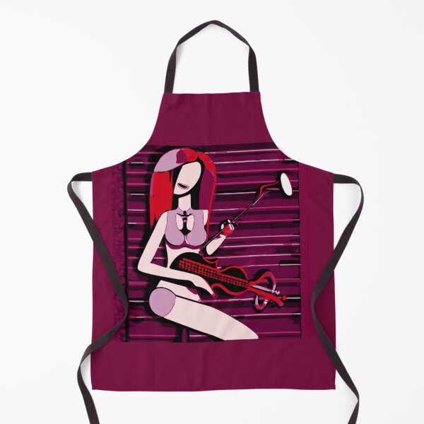 Item preview, "The Red and Pink Haired Violinist in her Window" designed and sold by FunnyShopGirl.