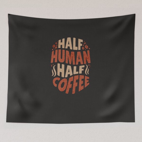 Item preview, half human half coffee designed and sold by adeela ahsan.
