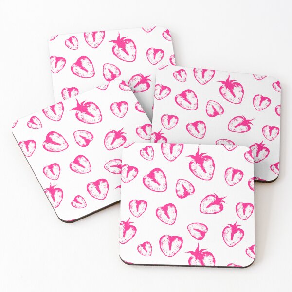 Item preview, Pink Strawberry Slices Pattern designed and sold by papierquarell.