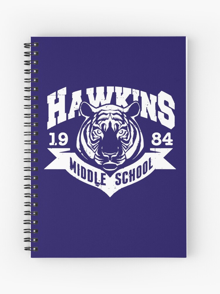 Stranger Things Hawkins Middle School Spiral Notebook By