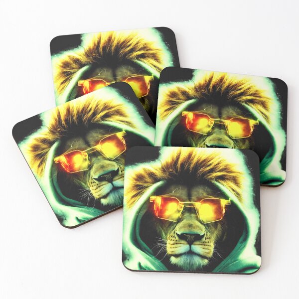Item preview, The lion with sunglasses designed and sold by Jaroslav Hubert.