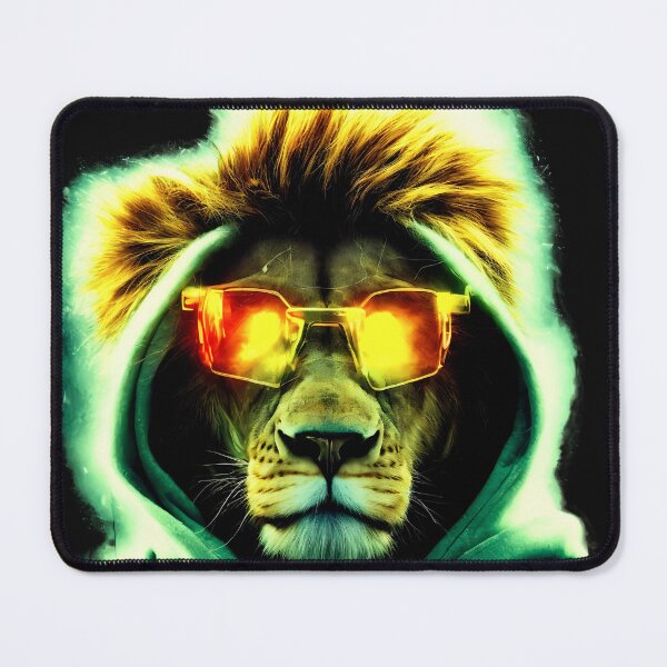 Item preview, The lion with sunglasses designed and sold by Jaroslav Hubert.