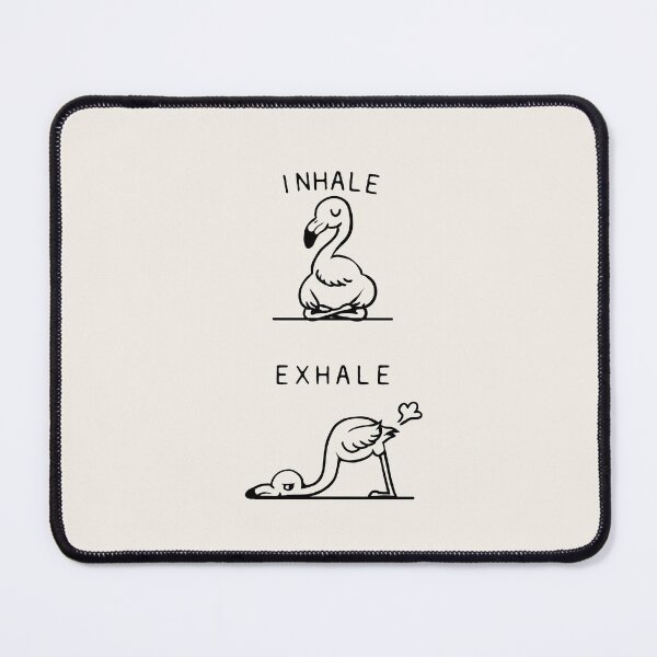 Item preview, Inhale Exhale Flamingo designed and sold by Huebucket.