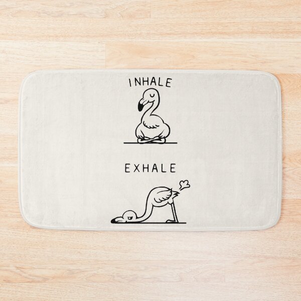 Item preview, Inhale Exhale Flamingo designed and sold by Huebucket.
