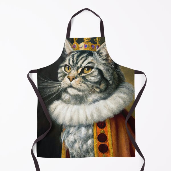 Item preview, cat king portrait designed and sold by CupPainting.