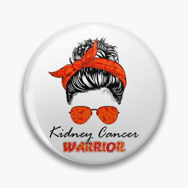 Item preview, Kidney Cancer Warrior Messy Bun Kidney Disease Awareness designed and sold by RosannaArt.