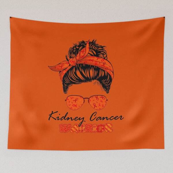 Item preview, Kidney Cancer Warrior Messy Bun Kidney Disease Awareness designed and sold by RosannaArt.