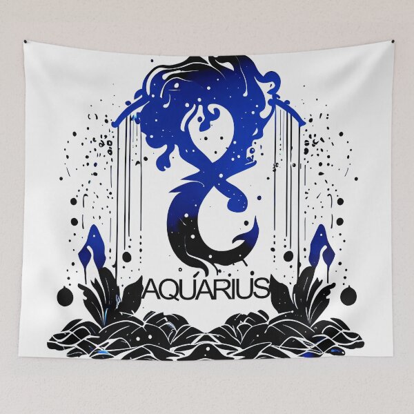 Item preview, Aquarius Zodiac Celestial Sign designed and sold by PosterManiaRo.