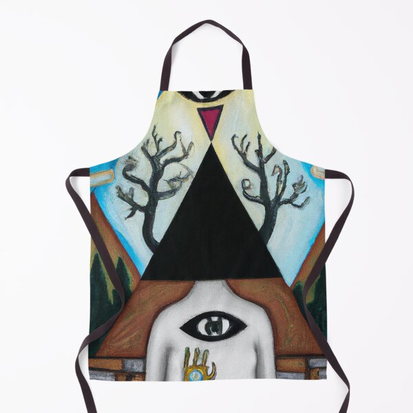 Item preview, Surrealist painting like digital art of As Above so Below with occult symbolism and All Seeing Eye designed and sold by Ataraxia Apparel.