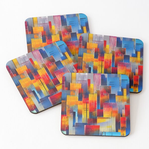Item preview, Abstract City Painting 11 designed and sold by Art by Lilia.