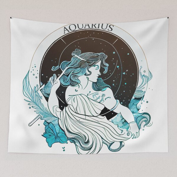 Item preview, Aquarius Zodiac Sign Traits designed and sold by PosterManiaRo.