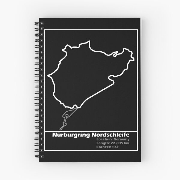 Item preview, Nurburgring Nordschleife track map (White) designed and sold by Flamurdesign.
