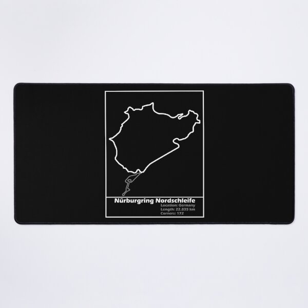 Item preview, Nurburgring Nordschleife track map (White) designed and sold by Flamurdesign.