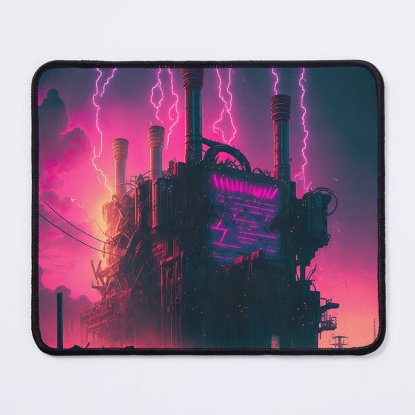 Item preview, Retro-Futuristic Synthwave Steampunk Machinery designed and sold by Nightarcade.