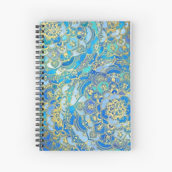 Sapphiric Mandala Art Notebook with Canary tones by Richa S