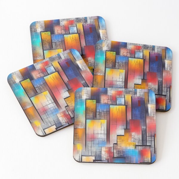 Item preview, Abstract City Painting 14 designed and sold by Art by Lilia.