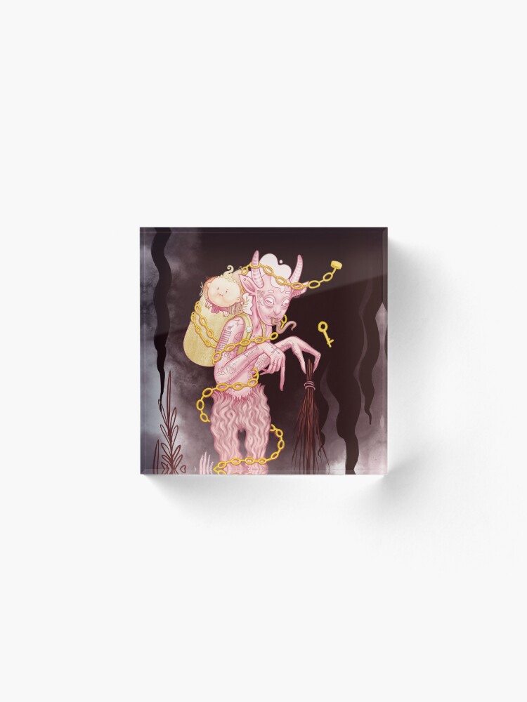 Alternate view of Kreepy Krampus Acrylic Block