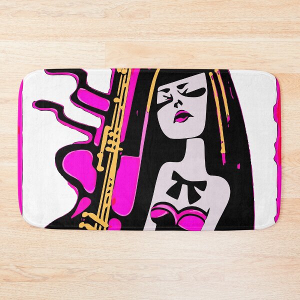 Item preview, "The Fuchsia and Gold Violinist" designed and sold by FunnyShopGirl.