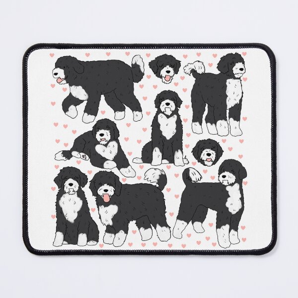Item preview, Portuguese water dog cute dog pattern designed and sold by Yarafantasyart.