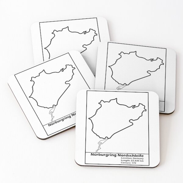 Item preview, Nurburgring Nordschleife track map (Black) designed and sold by Flamurdesign.