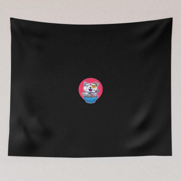 Item preview, Cat Eating Ramen  designed and sold by BDG06.