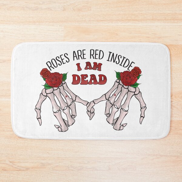 Item preview, Rose Are Red Inside I Am Dead - Skeleton Valentines - Anti-Valentines designed and sold by Nicole Creates.